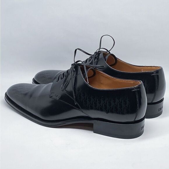 Dior Timeless Derby Shoe with Gray and Black Dior Oblique Gradient size 42